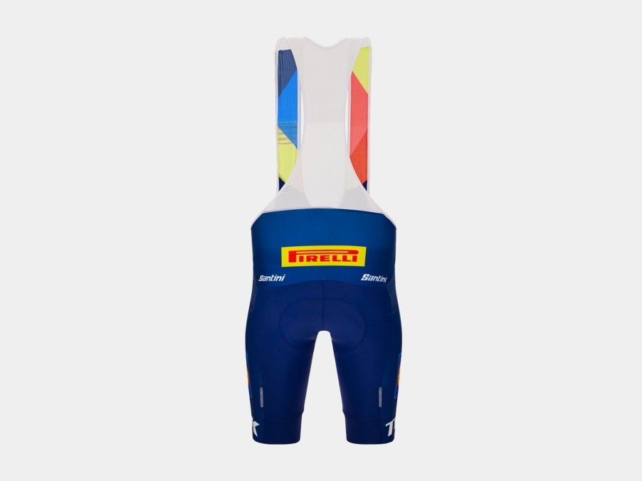 Kleding Trek Teamkleding | Santini Lidl-Trek Replica Fietsbroek Met Bretels Dark Blue/Yellow