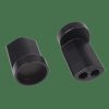 Uitrusting Trek Stuuraccessoires | Bontrager Race Lite Ergo Bar Ends Isozone Bar Adapters Black