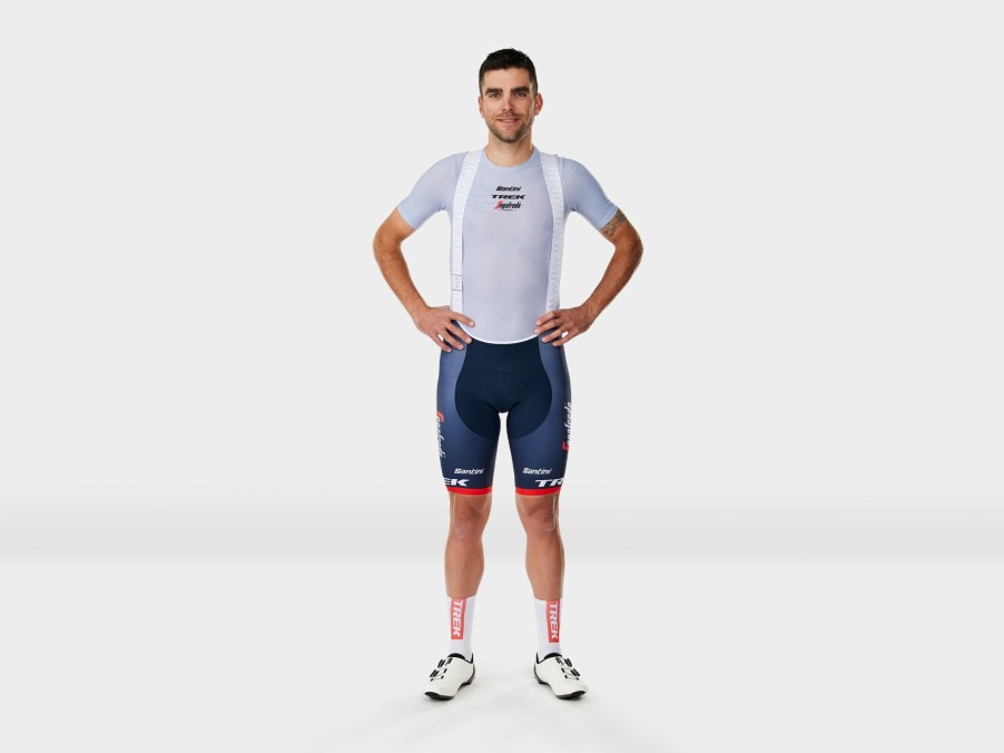 Kleding Trek Teamkleding | Santini Trek-Segafredo Rsl Team Herenfietsbroek Met Bretels Dark Blue