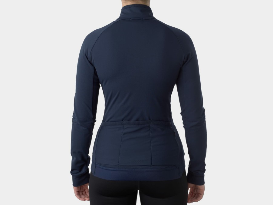 Kleding Trek Shirts | Bontrager Circuit Damesfietsshirt Lange Mouwen Deep Dark Blue