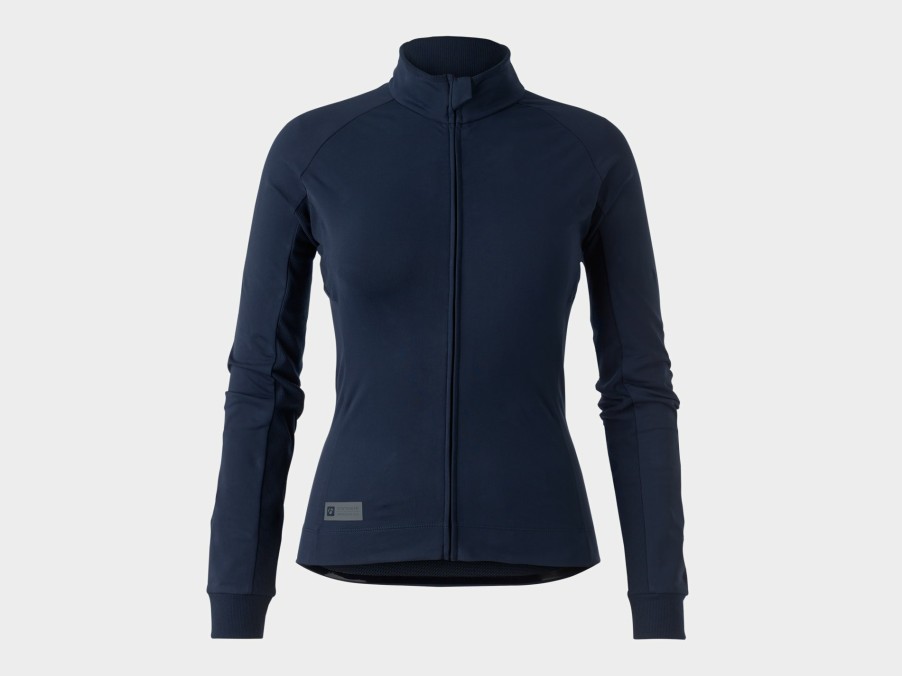 Kleding Trek Shirts | Bontrager Circuit Damesfietsshirt Lange Mouwen Deep Dark Blue