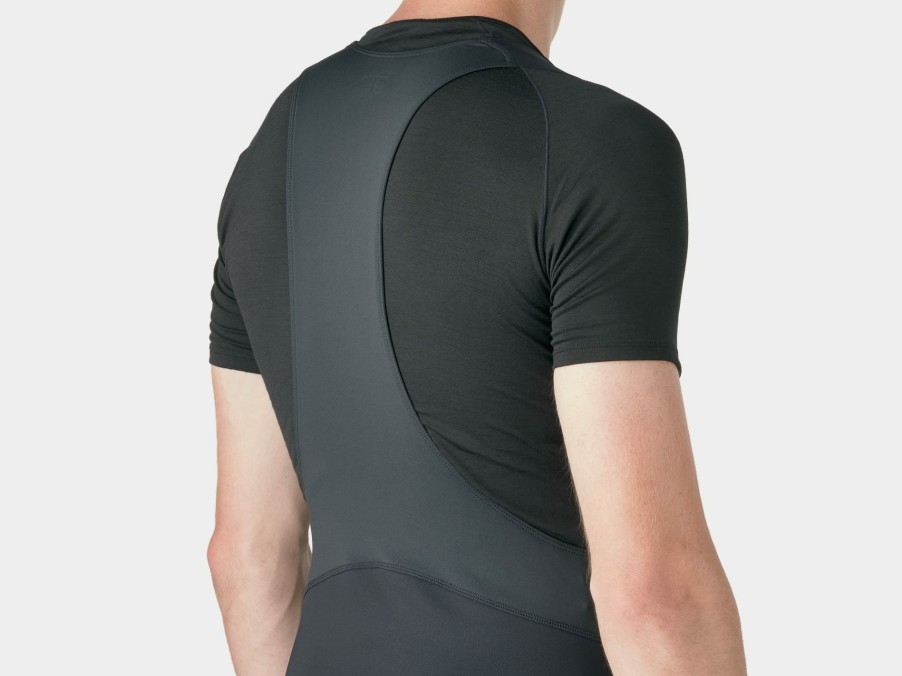 Kleding Trek Lange broeken | Bontrager Circuit Thermal Zeemloze Lange Fietsbroek Met Bretels Black