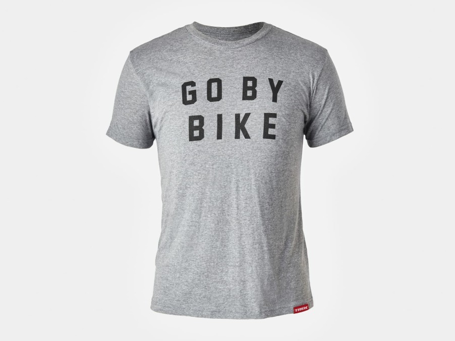 Kleding Trek T-shirts | Trek Go By Bike T-Shirt Grey