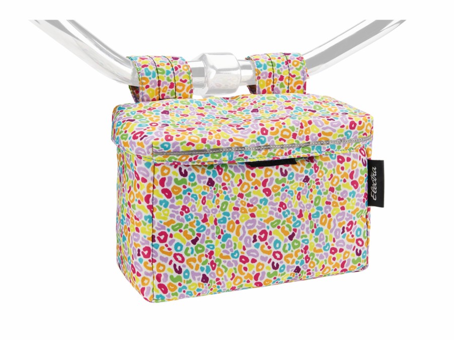 Uitrusting Trek Tassen en manden | Electra Leopard Handlebar Bag With Lid White/Light Purple