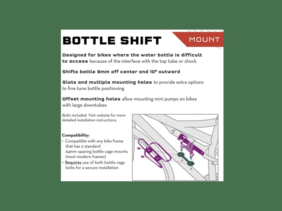 Uitrusting Trek Bidons & bidonhouders | Wolf Tooth B-Rad Bottle Shift