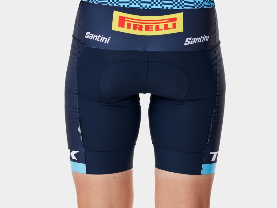 Kleding Trek Teamkleding | Santini Trek-Segafredo Team Replica Damesfietsbroek Dark Blue