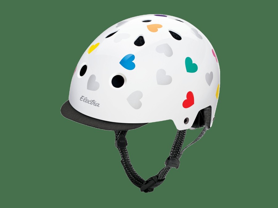 Kleding Trek Helmen voor stads- en elektrische fietsen | Electra Heartchya Bike Helmet White