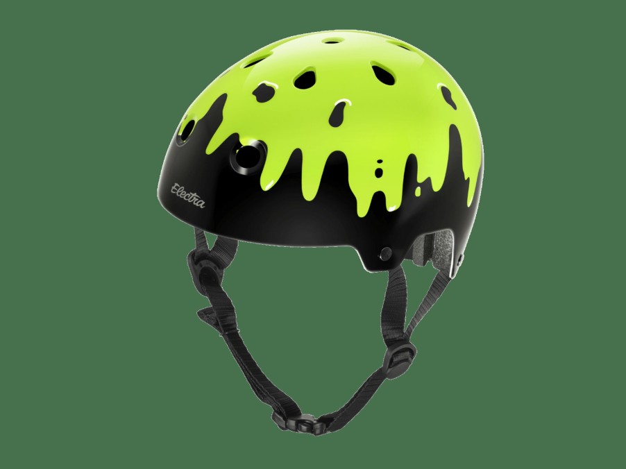 Kleding Trek Helmen voor stads- en elektrische fietsen | Electra Slime Lifestyle Helm Black/Slime Green