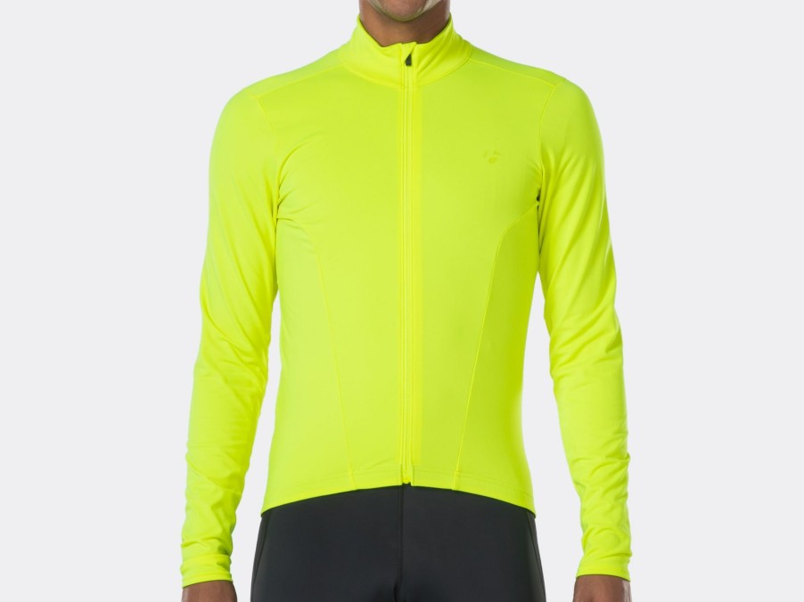 Kleding Trek Shirts | Bontrager Velocis Thermal Shirt Met Lange Mouwen Visibility Yellow