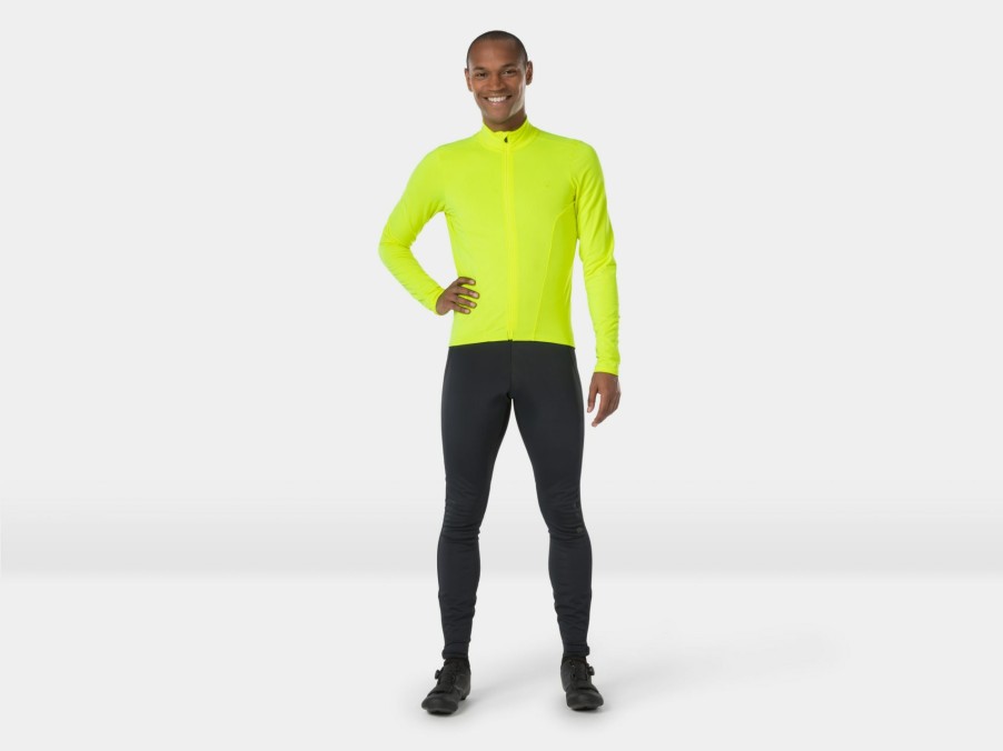 Kleding Trek Shirts | Bontrager Velocis Thermal Shirt Met Lange Mouwen Visibility Yellow