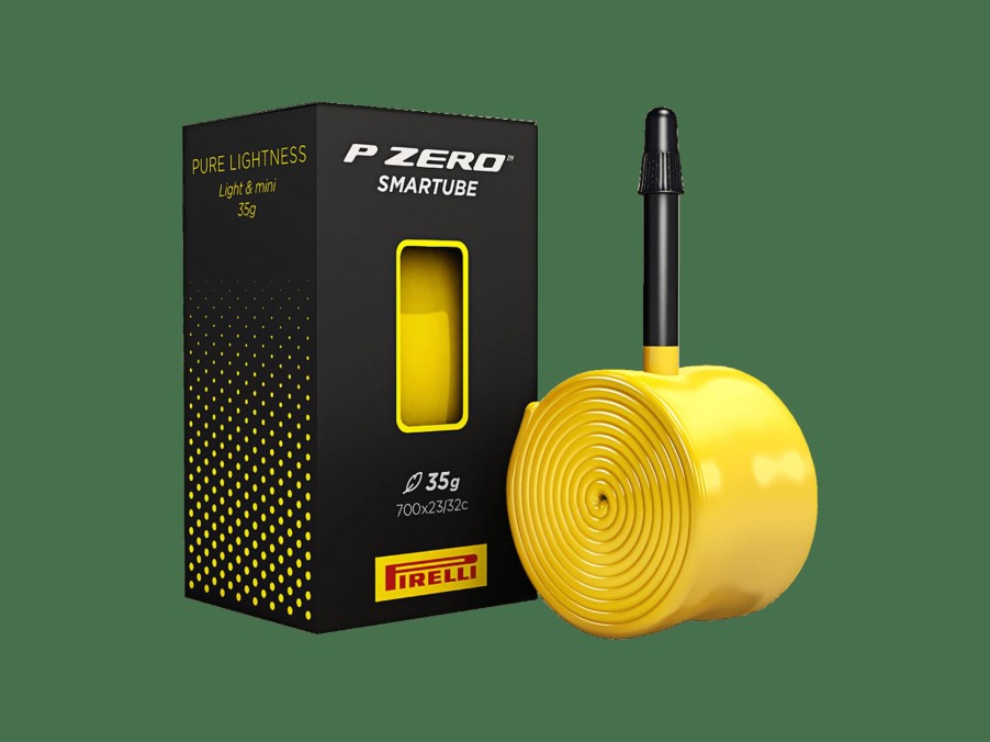 Uitrusting Trek Tubes and tubeless accessories | Pirelli P Zero Smartube Presta Valve Bicycle Tube Yellow