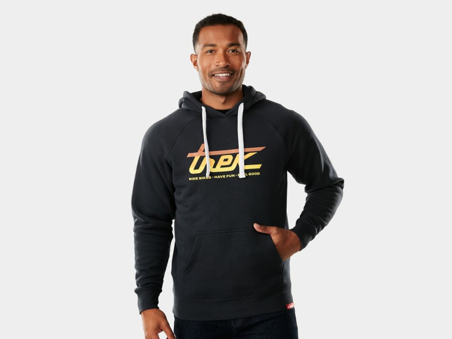 Kleding Trek Vrijetijdskleding | Trek Sunset Script Unisex Hoodie Navy