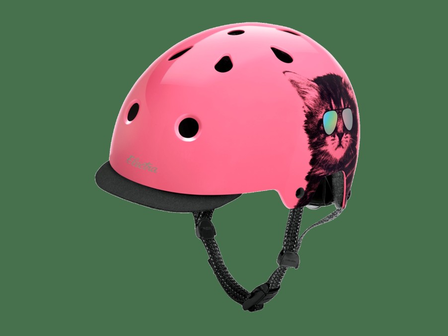 Kleding Trek Helmen voor stads- en elektrische fietsen | Electra Lifestyle Lux Cool Cat Helm Pink