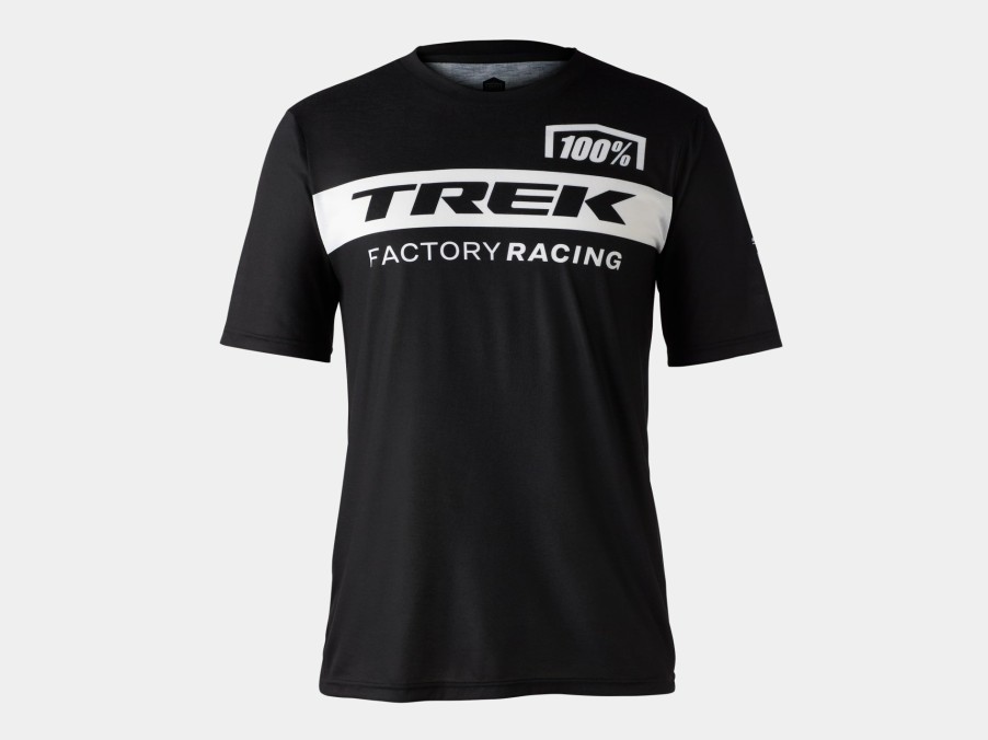 Kleding Trek Teamkleding | 100% Trek Factory Racing Tech Tee Black