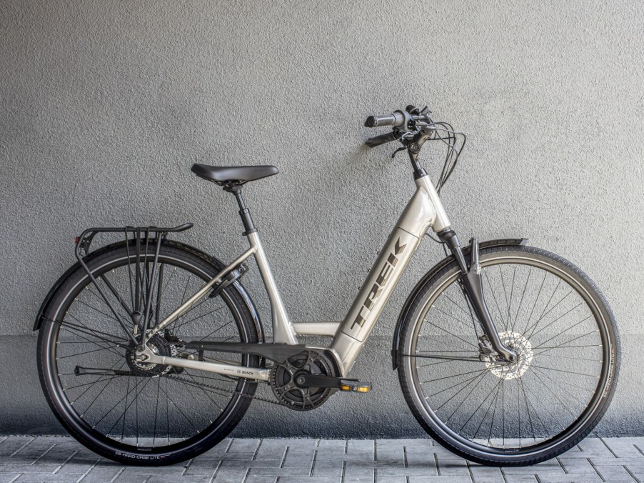 E-Bikes Trek | District+ 9 Lowstep Metallic Gunmetal