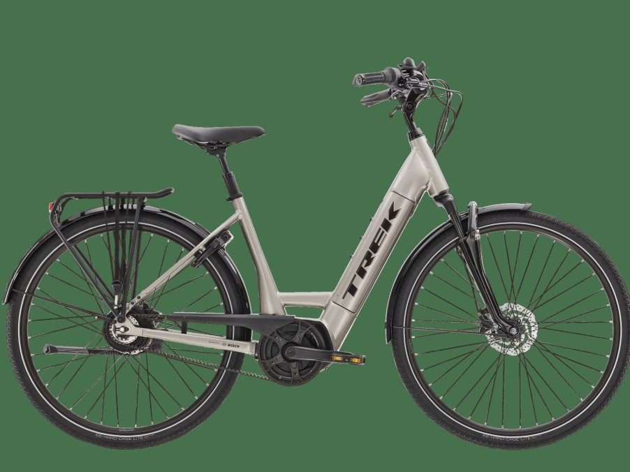 E-Bikes Trek | District+ 9 Lowstep Metallic Gunmetal