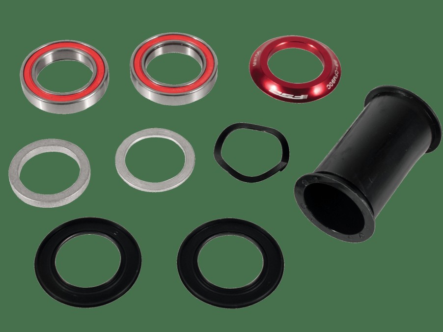 Uitrusting Trek Aandrijving | Trek Integrated Fsa Narrow Q-Factor Bb90 Ceramic Bottom Bracket Kit Black