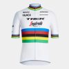 Kleding Trek Teamkleding | Santini Trek-Segafredo Replica Wereldkampioensshirt White/Yellow