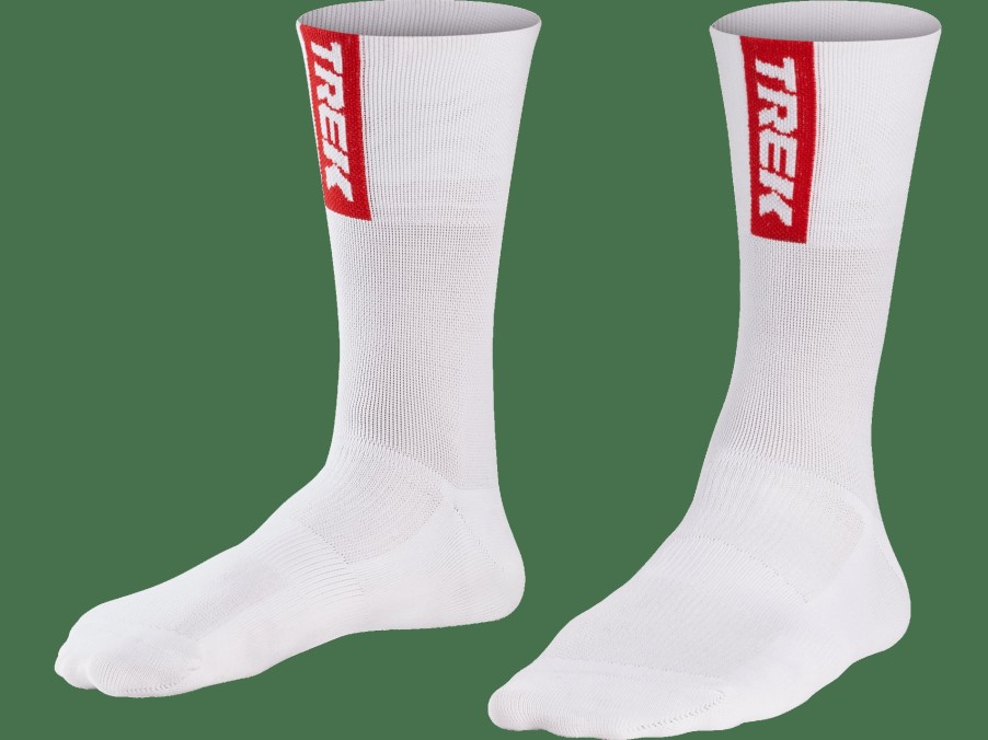 Kleding Trek Accessoires | Santini Trek-Segafredo Team Heren Fietssokken White/Red