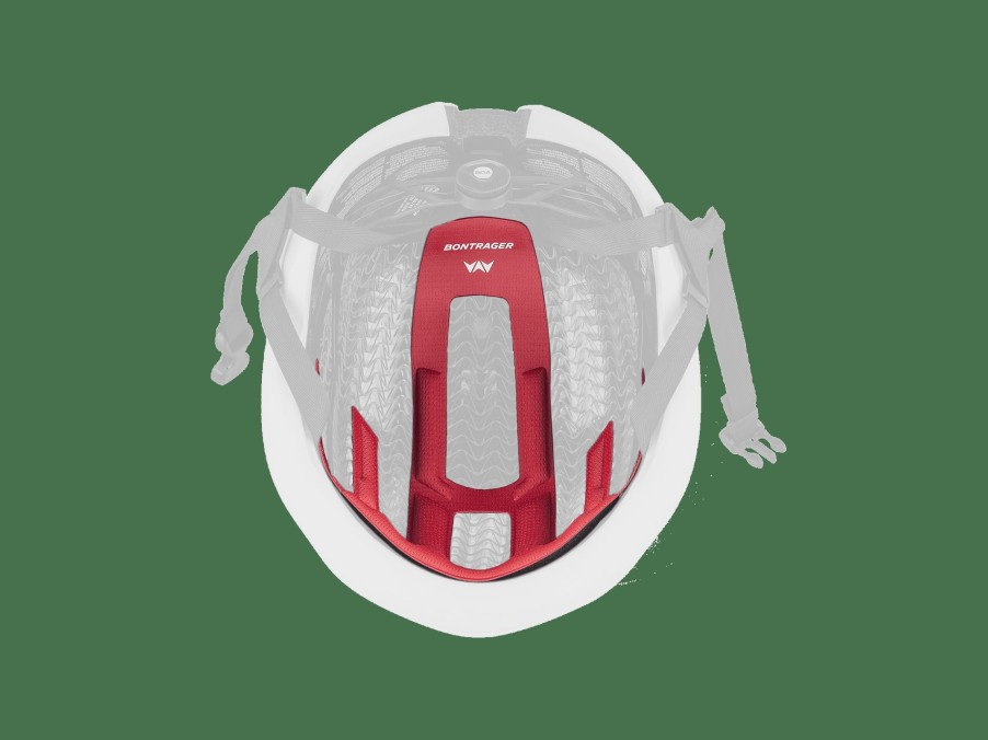 Kleding Trek Helmaccessoires | Bontrager Circuit Wavecel Helmet Fit Pad Red