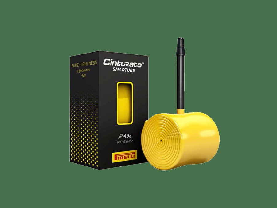 Uitrusting Trek Tubes and tubeless accessories | Pirelli Cinturato Smartube Presta Valve Bicycle Tube Yellow