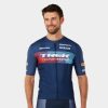 Kleding Trek Teamkleding | Santini Trek Factory Racing Team Replica Herenfietsshirt Dark Blue