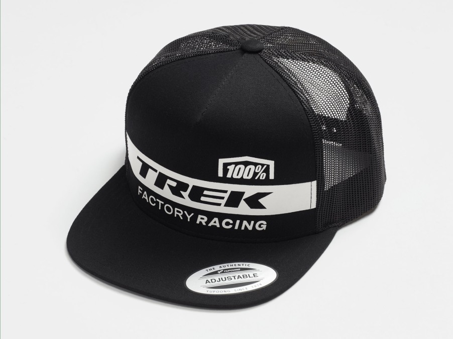 Kleding Trek Vrijetijdskleding | 100% Trek Factory Racing Truckercap Black