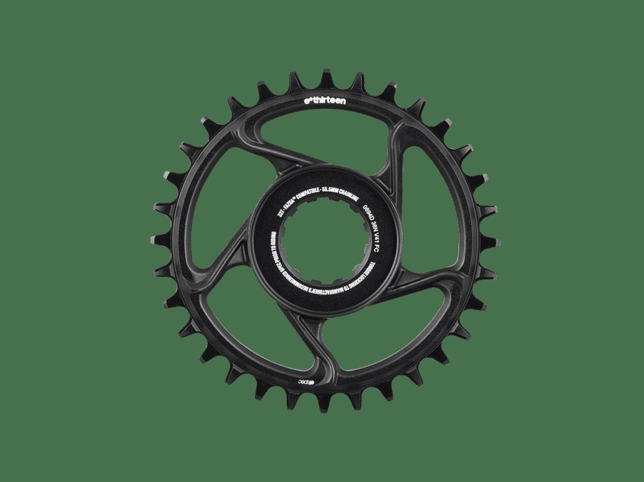 Uitrusting Trek Aandrijving | E*Thirteen E*Spec Aluminum Chainring For Trek E-Caliber Black