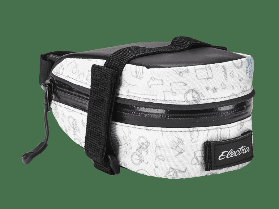 Uitrusting Trek Tassen en manden | Electra Doodle Saddle Bag White/Light Grey