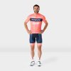 Kleding Trek Teamkleding | Santini Trek-Segafredo Team Training Replica Herenfietsshirt Radioactive Coral