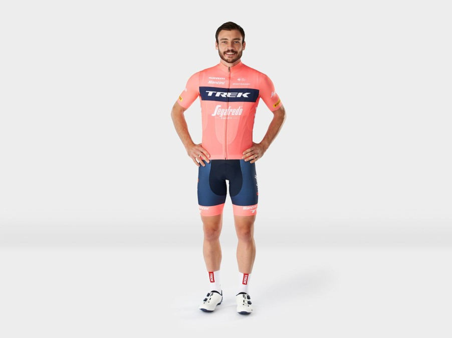 Kleding Trek Teamkleding | Santini Trek-Segafredo Team Training Replica Herenfietsshirt Radioactive Coral