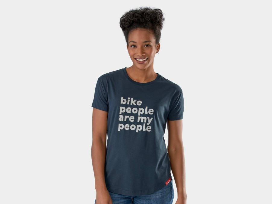 Kleding Trek T-shirts | Trek Bike People Dames T-Shirt Navy