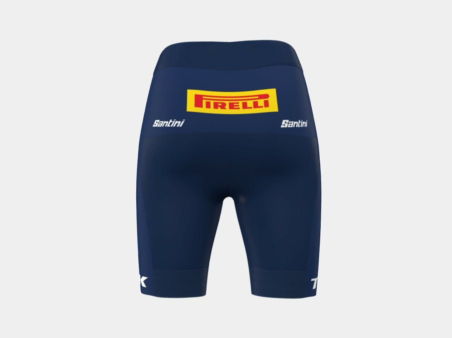 Kleding Trek Teamkleding | Santini Lidl-Trek Replica Damesfietsbroek Dark Blue/Yellow