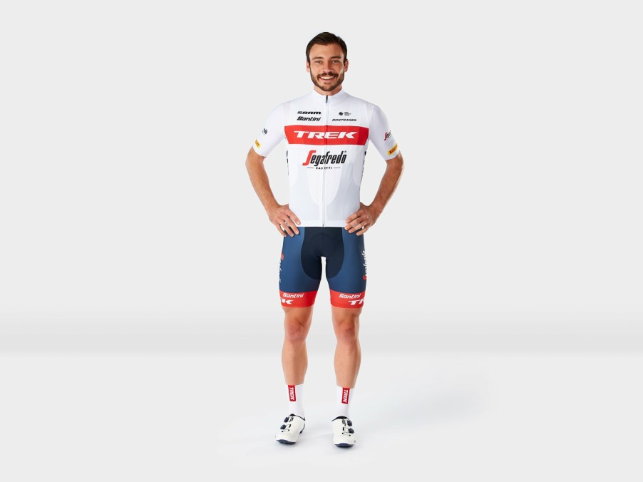 Kleding Trek Teamkleding | Santini Trek-Segafredo Team Replica Heren Fietsshirt White/Red