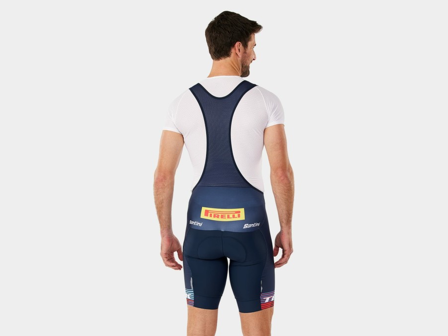 Kleding Trek Teamkleding | Santini Trek Factory Racing Team Replica Herenfietsbroek Met Bretels Dark Blue