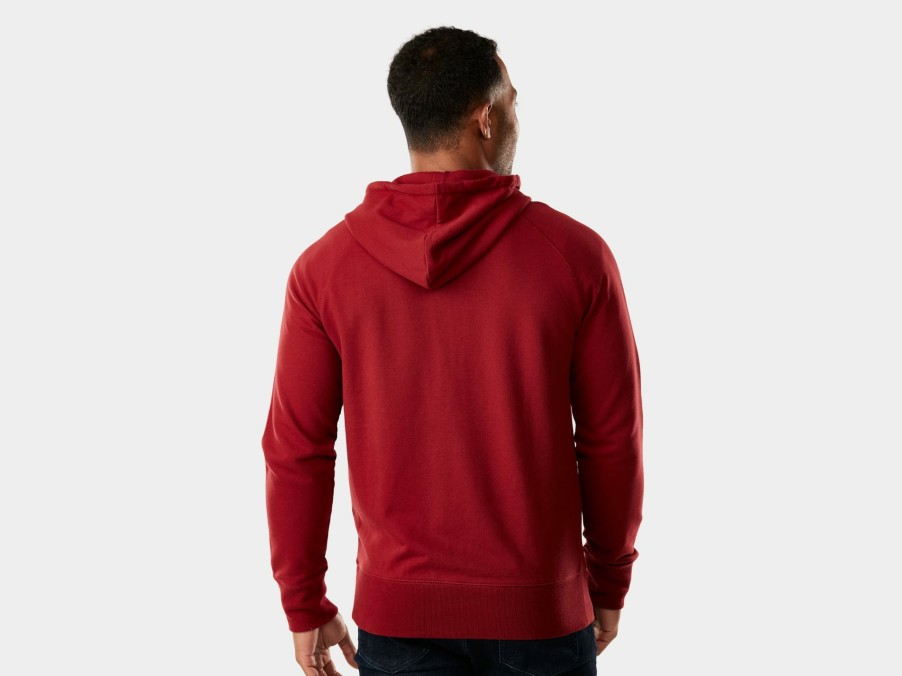 Kleding Trek Vrijetijdskleding | Trek Fun Badge Unisex Hoodie Dark Red