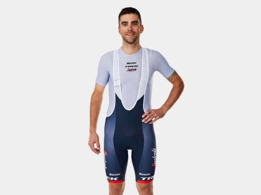 Kleding Trek Teamkleding | Santini Trek-Segafredo Team Replica Herenfietsbroek Met Bretels Dark Blue