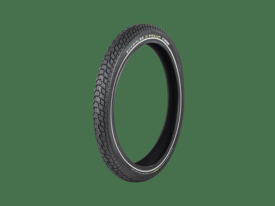 Uitrusting Trek Banden | Schwalbe Pick-Up Addix-E Reflective Twinskin Cargo Bike Tire Black