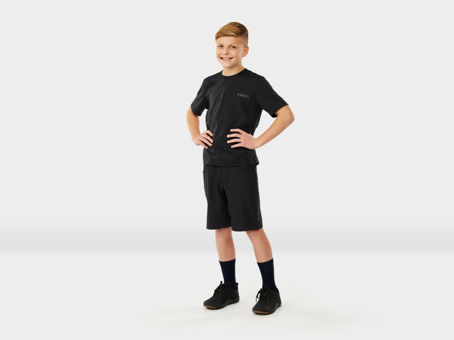 Kleding Trek Kinderfietskleding | Trek Evoke Youth Mountainbikebroek Black