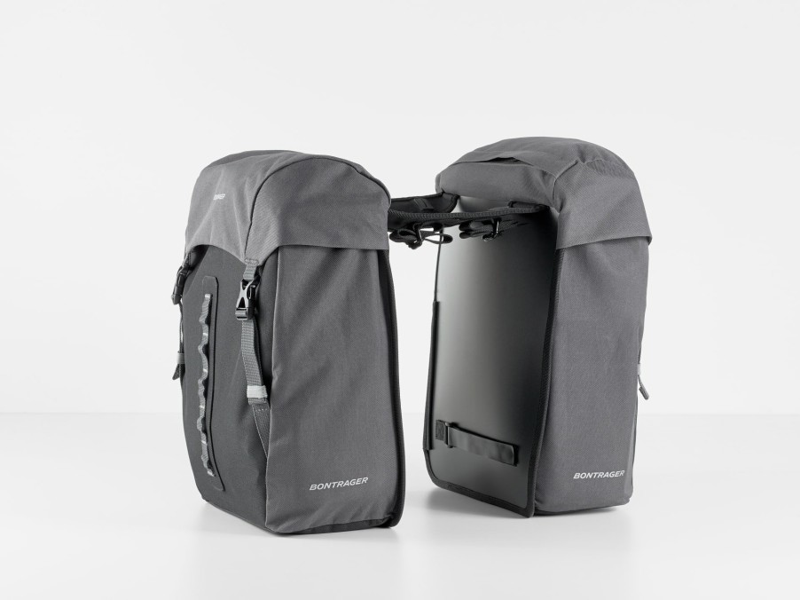 Uitrusting Trek Tassen en manden | Bontrager Town Double Pannier Black