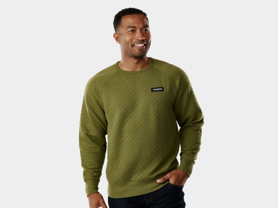 Kleding Trek Vrijetijdskleding | Trek Quilted Crewneck Unisex Sweatshirt